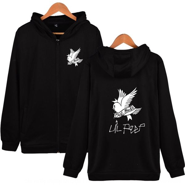 

xjwxn персонализированного творческий лил peep плач птицы осенью ватки hoodie шерстяных толстовки персонализированного творческого лил peep, Black
