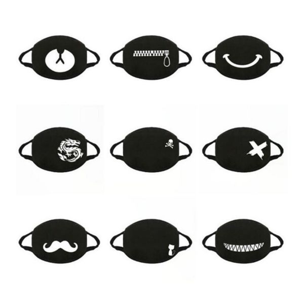 

мультфильм дизайн washable хлопок маска мода медведь дракон cat череп молния стиль конструктор маска для взрослых доставки dhl