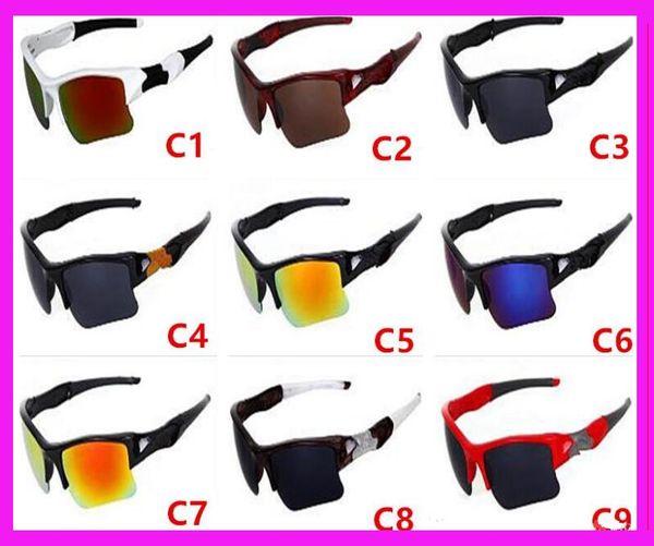 

new men's bicycle glass summer sun glasses sports goggles driving sunglasses cycling shade eyewears 9 colors, White;black