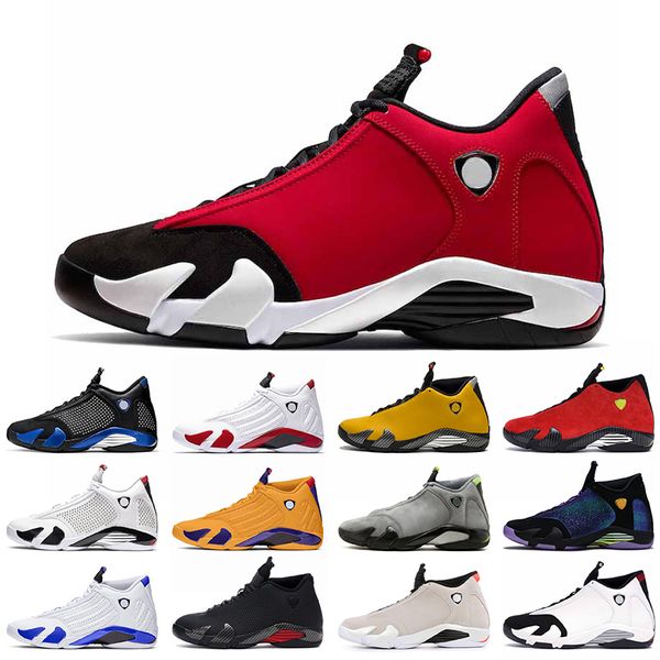 

fashion jumpman 14 gym red 14s mens basketball shoes university gold doernbecher candy cane graphite hyper royal trainers sneakers, White;red