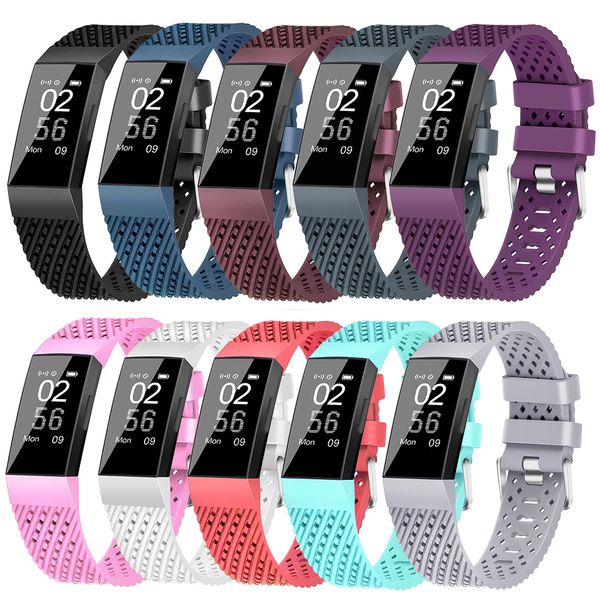 

for fitbit charge 3 band sport soft silicone smartwatch wrist strap for fitbit charge3 correa replacement bracelet small large