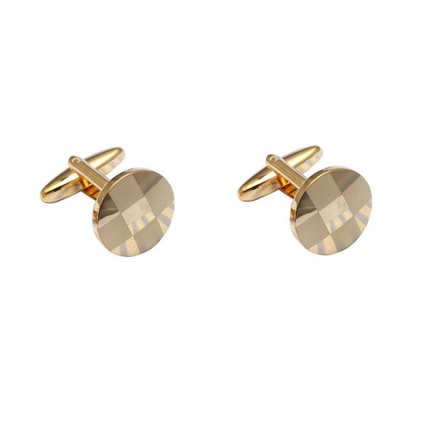 

2020 new french shirt cufflinks laser plaid cuffs, Silver