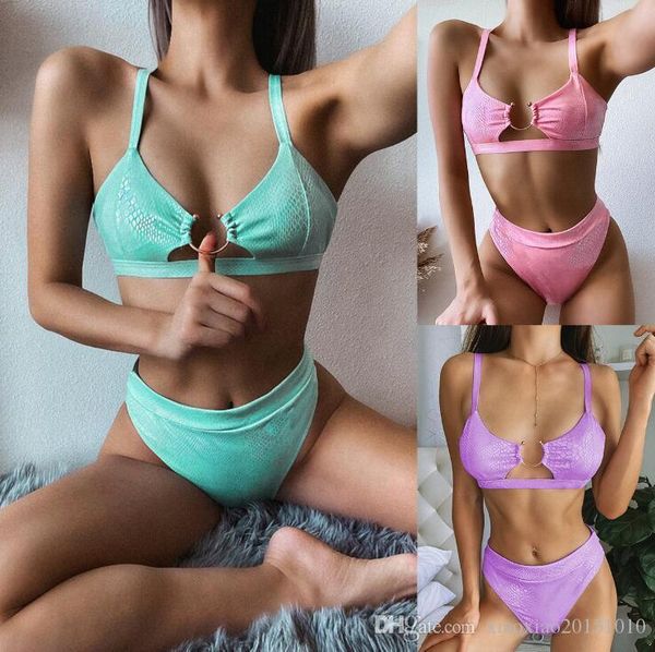 

2020 new bikini high waist swimsuit women swimwear bikini set bathing suits beach wear swimming suit 558, White;black