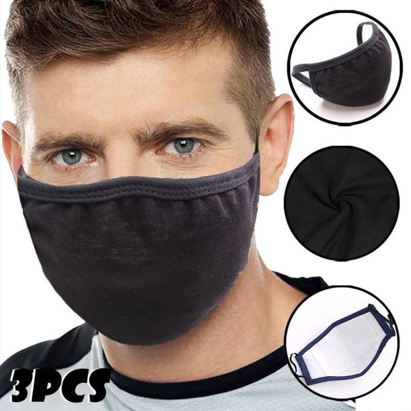 

reusable anti-dust black mouth cotton face protection anime for cycling camp sports gasket washable hiking scarves