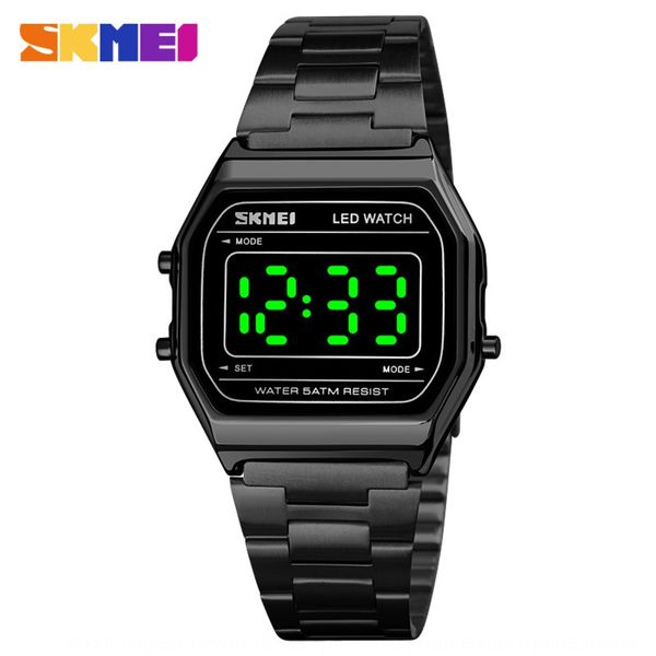 

fashion women's korean-style ic watch luminous electron electron luminous fashion couple square small gold watch for men, Blue