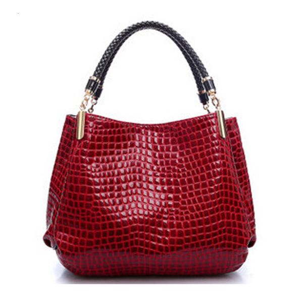 

2020 alligator leather women handbag bolsas de couro fashion brands shoulder bag black bag ladies bolsas femininas sac