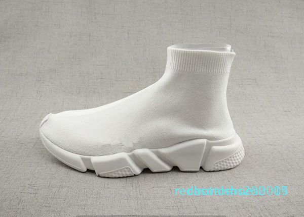

2017 speed stretch-knit mid shoes black men women high kanye west designer shoes trainers casual shoes c14