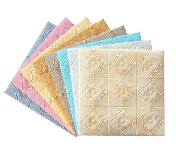 

anticollision crash pad50/100pcs 3d ceiling brick wall sticker roof decoration foam wallpaper waterproof tv background wallpaper