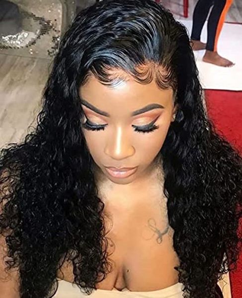 360 Lace Frontal Wig Cap Humano Cabelo Com Ajustável Onda de Água Onda Brasileira Remy Hd Perucas para Mulheres Negras Natural Cabeleireiro 150% Densidade Deca1