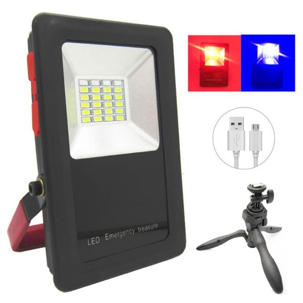

portable lanterns 24led studio camera floodlight usb work light 18650 rechargeable camping emergency 180Â° inspection lamp