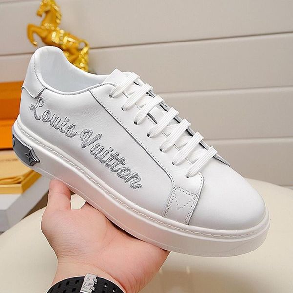 

mens shoes fashion classic skateboarding casual shoes low plus size luxury men shoes breathable sneakers with origin box, Black
