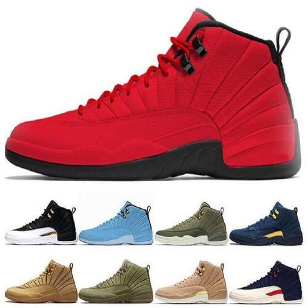 

with box 12s winterized wntr gym red mens basketball shoes the master flu game taxi 12 men sport sneakers shoe us 7-13