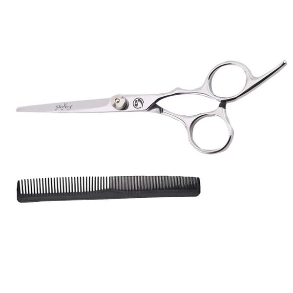 

2pcs scissors comb set fine cutting comb barber hair trimming teeth scissors