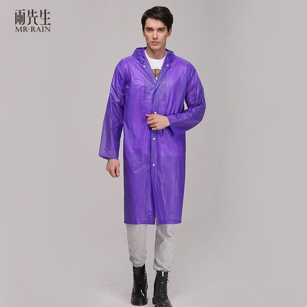 

mr. yu one-piece raincoat cloak cloak pvc thickened outdoor drifting raincoat creative poncho, Black