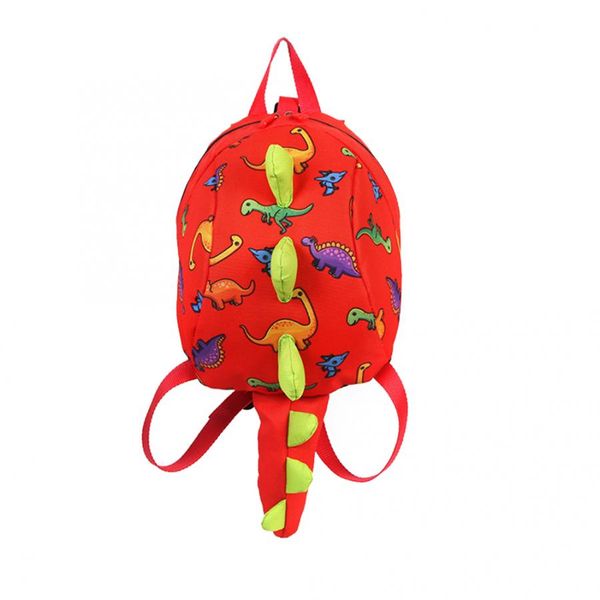 

High Quality Cartoon Dinosaur Backpack Anti-Lost Shoulder Schoolbag with Baby Safety Harness for Children Kids