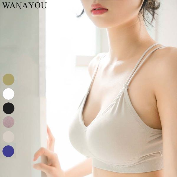 

gym clothing wanayou cross back thin drawstring sports bra,seamless breathable yoga bra,6colors elastic fitness bra,padded sport bra top, White;black