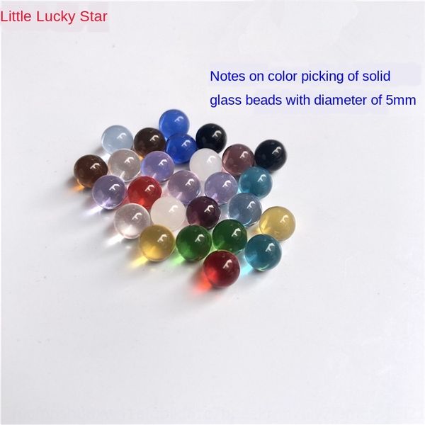 

5mm glass beads colorful marble jewelry eye decoration gift toy marble jewelry crystal experiment ball crystal ball, Silver