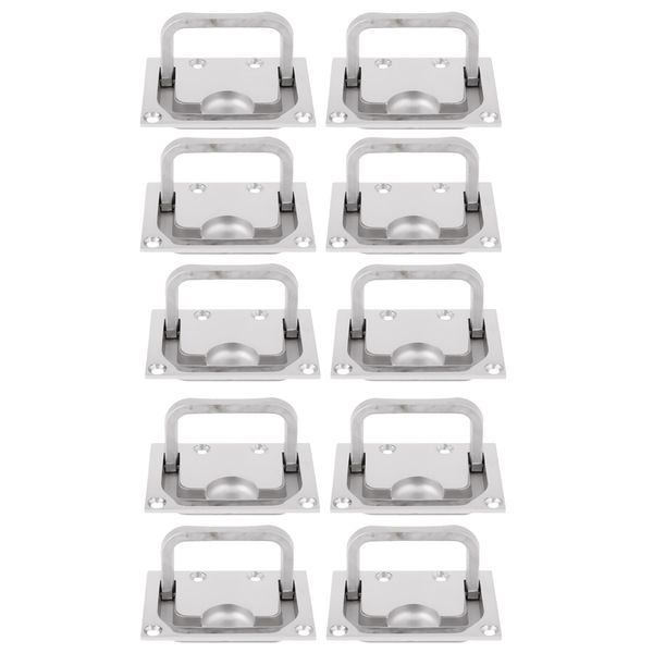 

10x stainless steel flush hatch latch pull