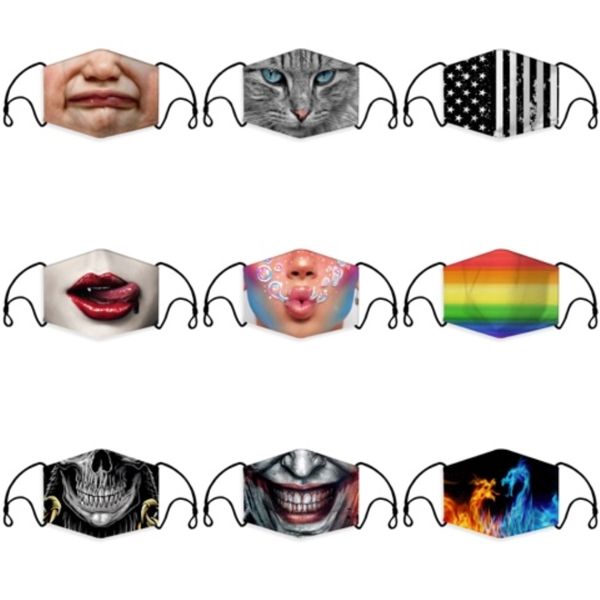 

solid face mask anti dust mouth muffle washable reusable solid color face masks without filter pad cca12241 60pcs#124