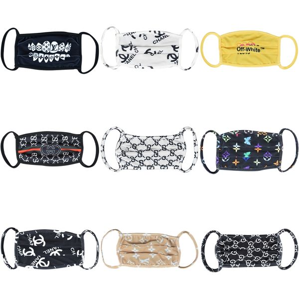 

50pcs designer face mask fashion face masks black designer facemask cotton mask filter dust-proof life washable masks#301