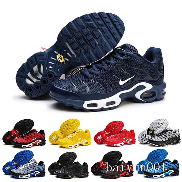 

men sport sneakers shoes new 2020 tn mercurial plus sneakers men tn kpu zapatillas hombre shoe breathable walking trainers t-6fr, Black