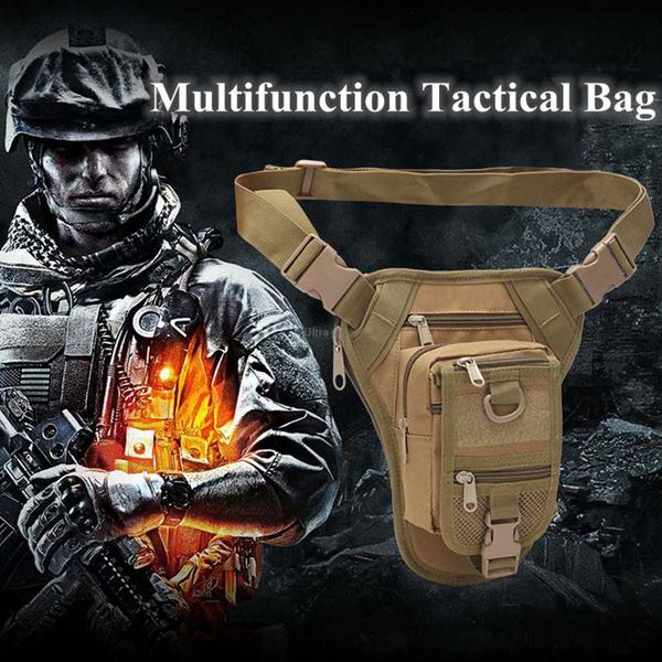 

tactical camouflage waist pack hunting camping hiking climbing tactics outdoor sport utility thigh pouch