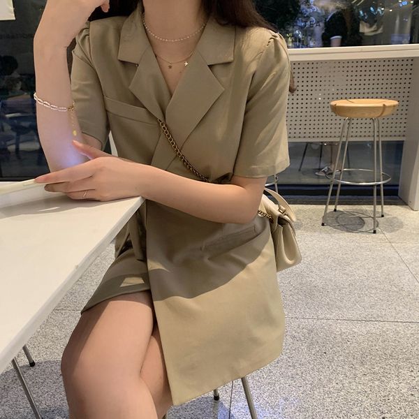 

bq3by интернет знаменитости костюм шнурок dressself производства шнуровки костюм платье 2020 новый v-образный вырез свет зрелого стиля высок, Black;gray