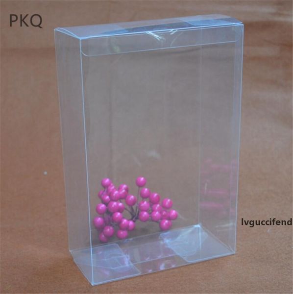 

50pcs 11 sizes transparent plastic boxes clear pvc packaging box party gift storage box candy/present display