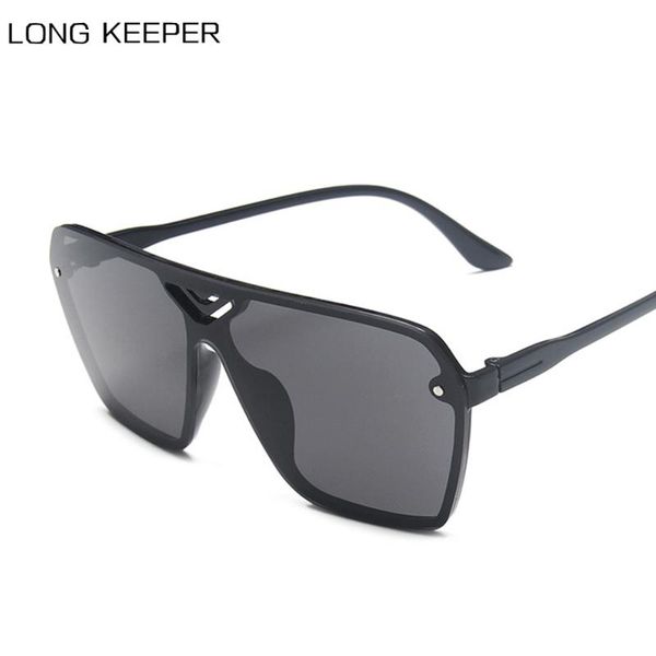 

2020 new oversized sunglasses women big frame square flat rivet sun glasses men one piece lens mirror shades eyewear gafas, White;black