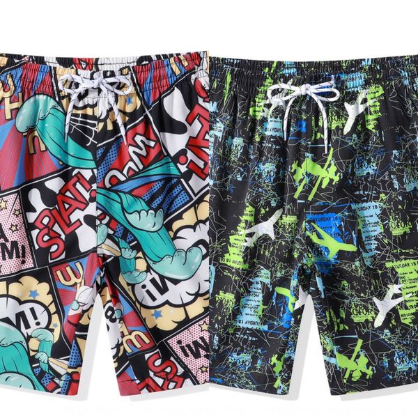 

646si 2020 summer beach men's loose quick-drying swimming trunks five-point beach boxer pants boxer pants large size couples seaside va