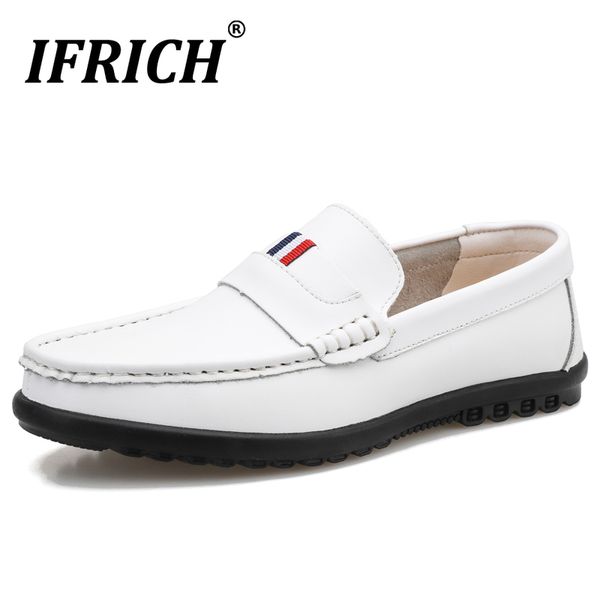 

autumn casual slip on shoes for men white men plus size 45 46 47 footwear anti slip loafers shoe comfortable lazy shoes mens, Black