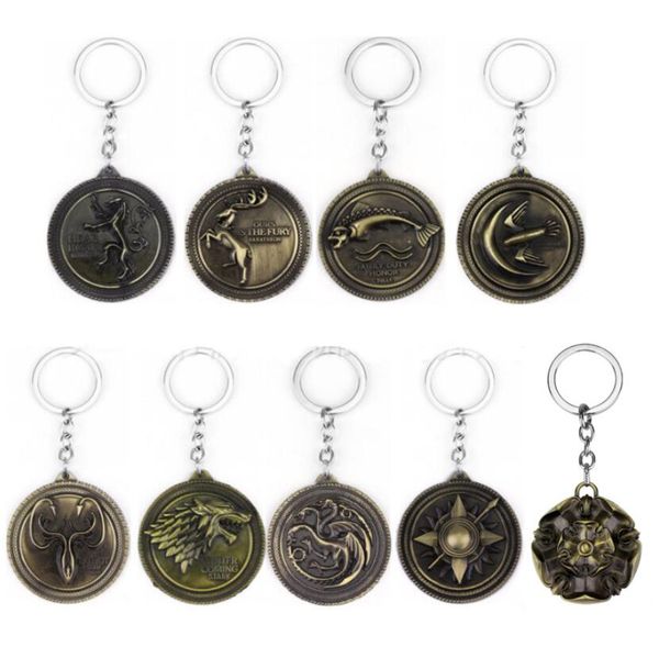 

dhl epacket game big family keychain car accessories pendant dmkr064 mix order key chain keychain key rings, Slivery;golden
