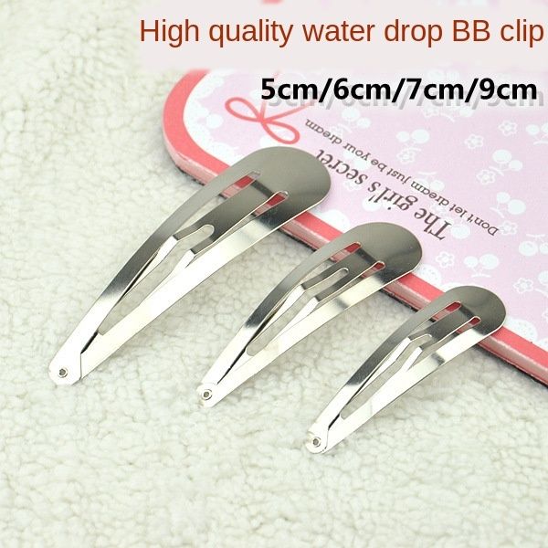 

diy accessories children's water drop bb clip bp clip spring hairpin bow handmade material diy butterfly accessories butterfly, Slivery;white