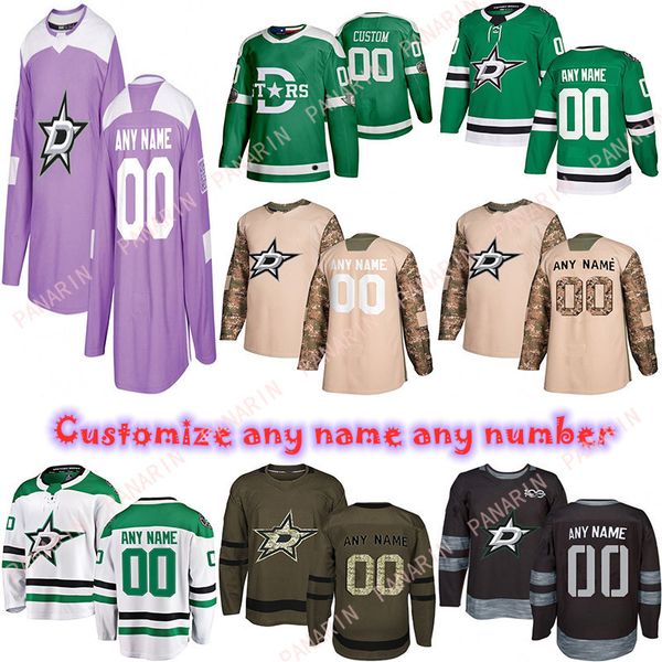 

custom 2020 news dallas stars hockey jerseys multiple styles mens customize any name any number hockey jerseys, Black;red