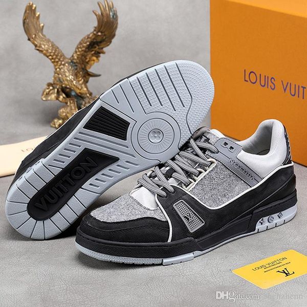 

2020 mens shoes fashion sneakers type platform classic men shoes luxury fashion chaussures de sport pour hommes luxury style, Black