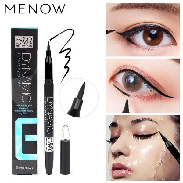

menow brand matte perfect dynamic waterproof liquid black eyeliner pencil eye liner makeup cosmetics e13007