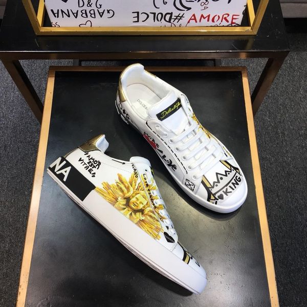 

2020y new men's leather letter lace up flat casual shoes, fashionable wild outdoor sneakers, size: 38-451, Black