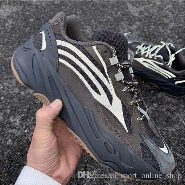 

700 geode runner 700 eg6860 kanye west real basf bottom running shoes 3m reflector trainer sneakers with box ing, White;red