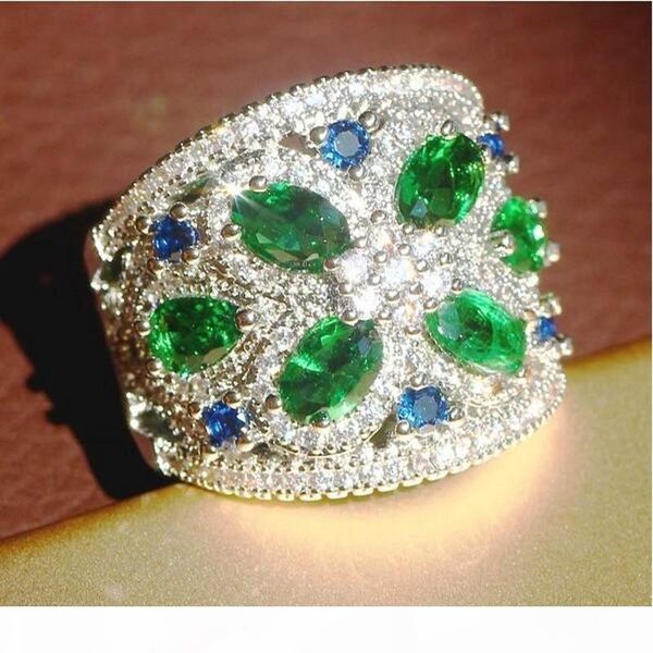 

k size 6 -10 wholesale luxury jewelry 925 sterling silver 5a cubic zirconia gemstones women wedding engagement party ring for lover  , Slivery;golden