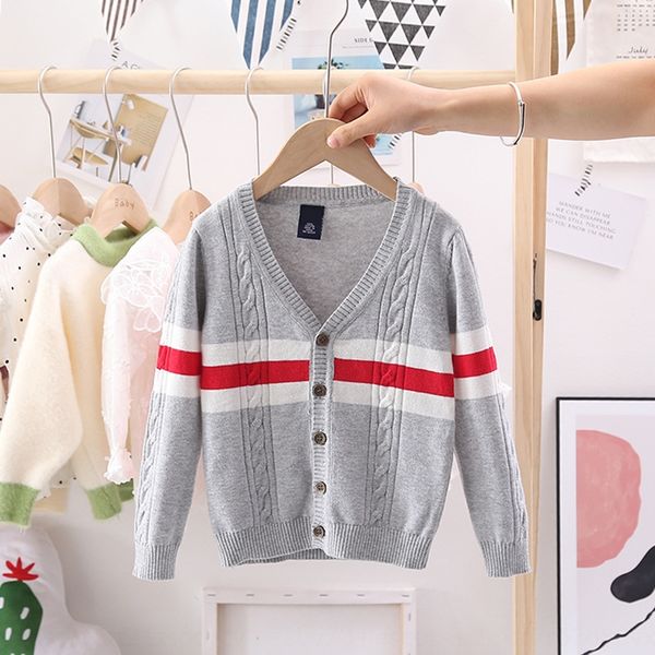 

q7yee new clothing in 2020 boys' single-layer cotton sweater children twist twist striped knitted children's sweater children&#039, Blue