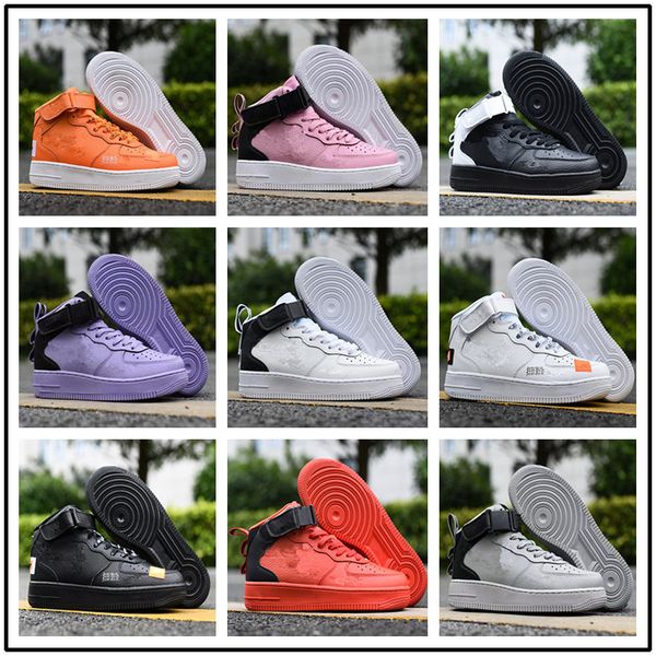 

2020 n.354 for men women cut high skateboarding af1 low type sports shoes air skate sneaker size03 eur36-45, Black