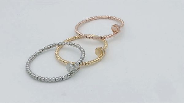 

fashion gold love bracelet ladies jewelry charm bracelet three-color designer men and women wedding couple gift diamond tennis jewelry 002, Black