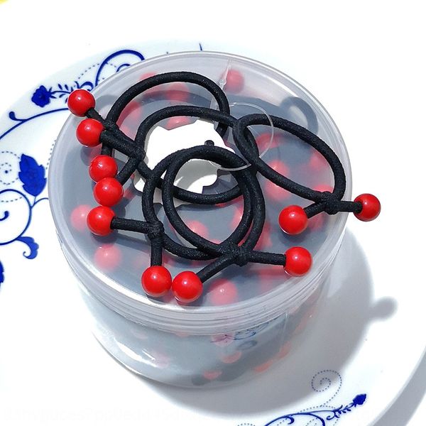 

корейски 100 консервированных детского цвет бусин волосы волос конфета младенец резинка боксировали небольшую резинка голова веревка, Slivery;white