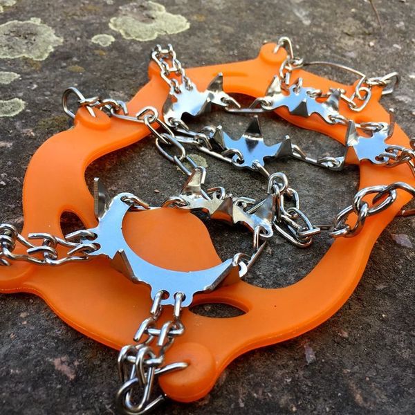 

oahi8 18-tooth snow outdoor equipment shoe cover 18-tooth 201 non-magnetic stainless steel non-slip shoes non-slip shoes welding ice claw ic