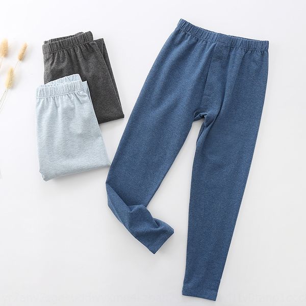 

ox4pt cloud boy colored yarn lycra single warm underwear single under pants small and medium-sized children's male baby warm inner wais, Blue