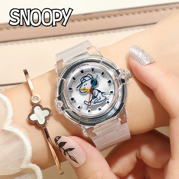 

snoopy silicone electronic children's boy quartz watch fashion trend waterproof silicone strap cartoon electronic sports watch, Blue