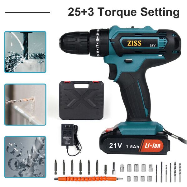 

power tool rechargeable 25+3 cordless electric screwdriver drill kit wireless