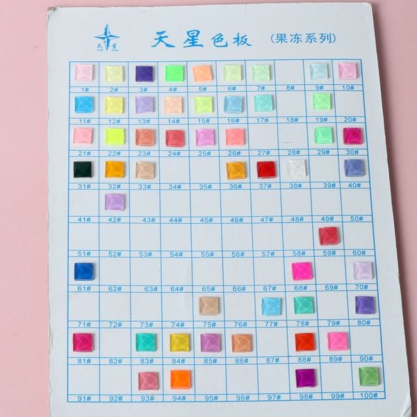 

kstes 6mm8mm10mm12 jelly color square diamond candy auto diy perfume bottle rhinestone perfume bottle accessories diy rhinestone sticker dia, Silver