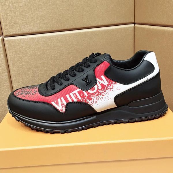 

new new arrival run away sneaker mens shoes zapatos de moda para hombre sports lightweight vintage shoes fashion design luxury lace -up shoe, Black