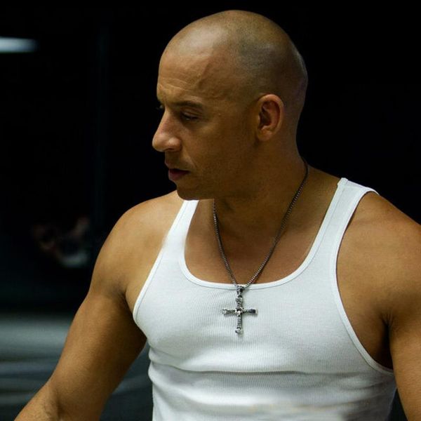 

kasanier fast and furious 6 7 hard gas actor dominic toretto / cross necklace pendant,gift for your boyfriend, Silver